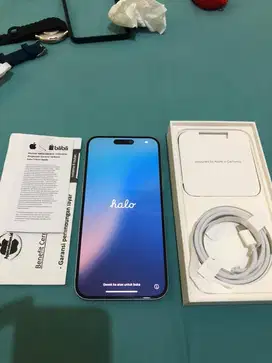 Iphone 15 Plus 128Gb starlight blue ex resmi ibox blibli Indonesia