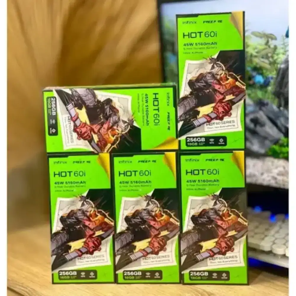 INFINIX HOT 60i RAM 8+8/256GB GARANSI RESMI INFINIX BISA KREDIT