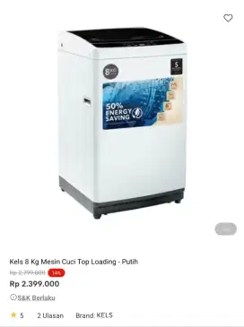 mesin cuci murah promo bisa cicilan syarat ktp tanpa dp