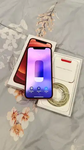 Dijual Iphone 12 Red 128GB Resmi Ibox Mulus Lengkap