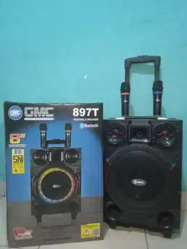 Speaker GMC Bluetooth 897T || Free 2 mic || Free Kabel Type C