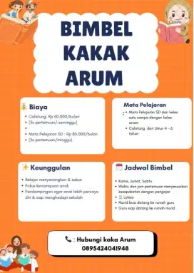Bimbel kakak arum