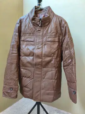 Jaket Bulu Angsa Kulit Sintetis Premium
