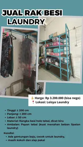 Dijual Rak Besi Laundry – Kokoh & Awet