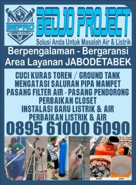 Cuci Kuras Toren dan Mengatasi Segala Masalah Air