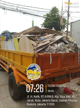 Jasa buang puing proyek