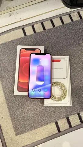 Dijual Iphone 12 Red 128GB Resmi Ibox Lengkap