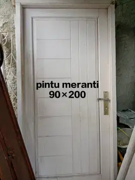Pintu kayu meranti +kusen 90×200