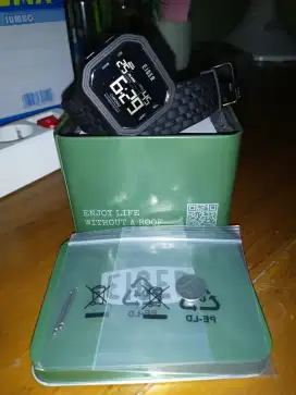 Jam tangan eiger linville black (like new) 100% original price 300k