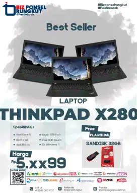 READY LAPTOP LENOVO RERJANGKAU SPEK TINGGI LENOVO THINKPAD X280