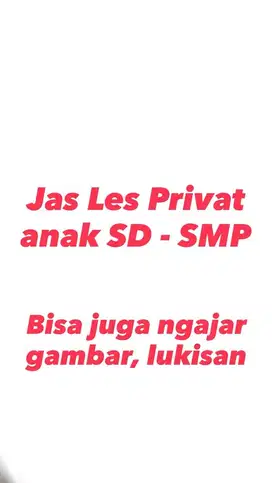 Les Bimbel Privat SD-SMP, Les Gambar Melukis