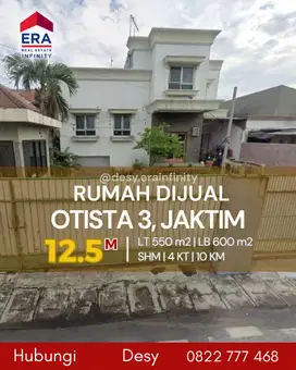 Dijual Rumah di Otista 3, Jakarta Timur