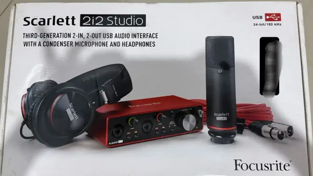 Scarlett 213 Studio Pack 3rd Gen Paket Recording
