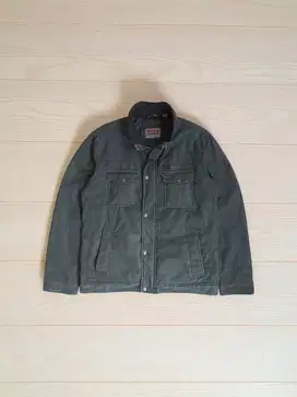 Levi's Washed Black Trucker Jacket (Jaket Motor/Military Jacket)