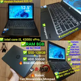 Intel i5 RAM 8GB SSD 128GB+HDD 500GB LAPTOP HP 820 G1 vPro