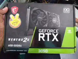 VGA CARD MSI RTX 3050 6GB DDR6 GARANSI PANJANG