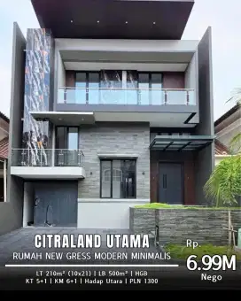 *HOT LISTING*
*Dijual Rumah NEW GRESS Modern Minimalis SPLIT LEVEL