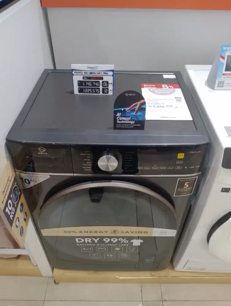 KELS MESIN CUCI FRONT LOADING 10 KG