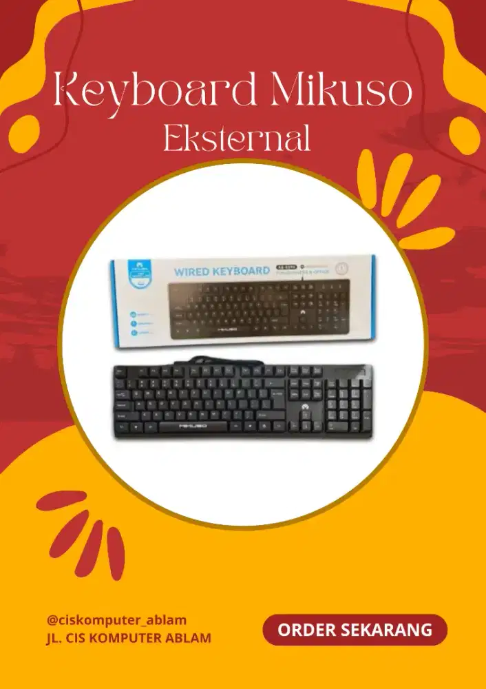 jual keyboard mikuso eksternal