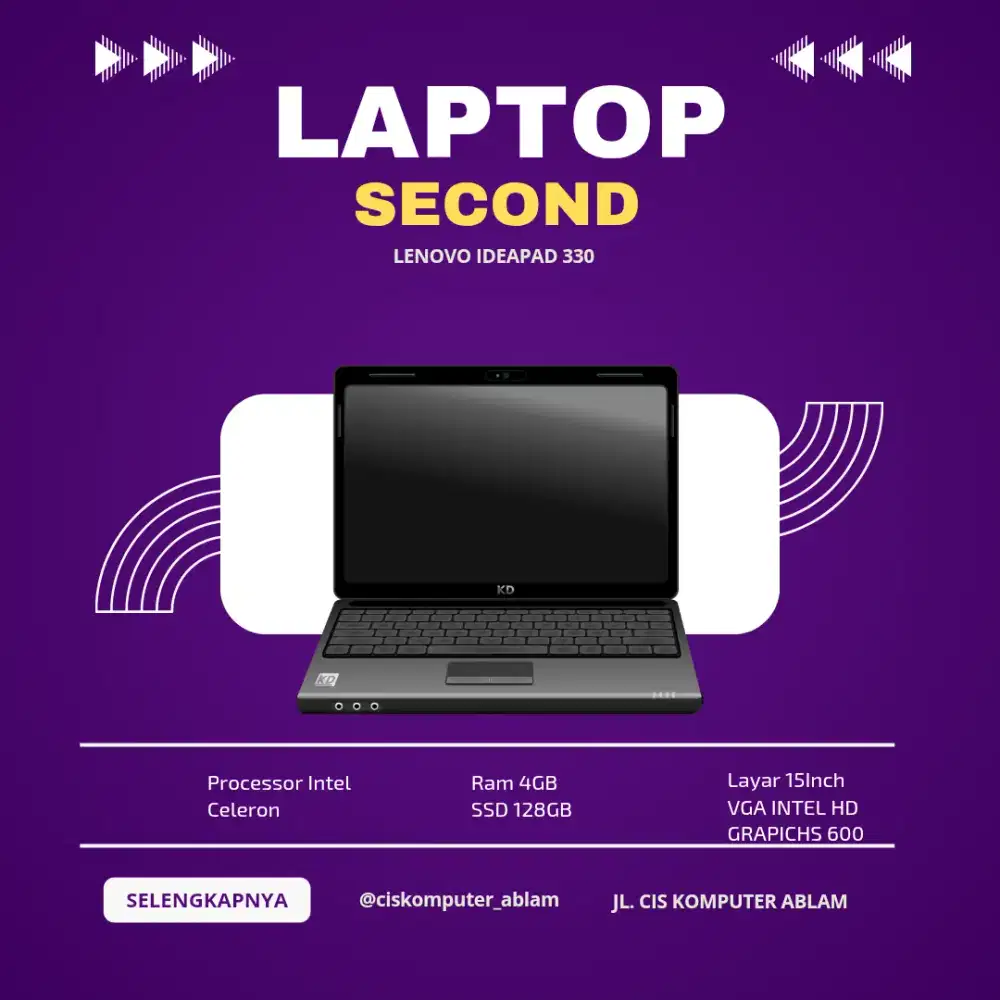 jual laptop second lenovo IdeaPad 330