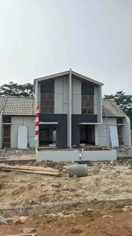 Rumah subsidi model terbaru tampak 2 lantai ini cicilan flat lho tep