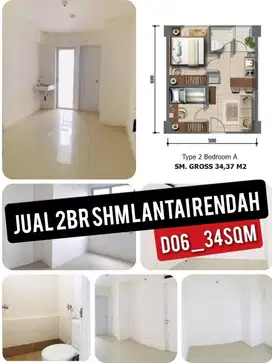 2BR tower Dahlia lantai rendah apartemen Bassura City