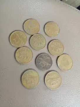 Koin kuno 500 rupiah th 1991 sd 1992 melati