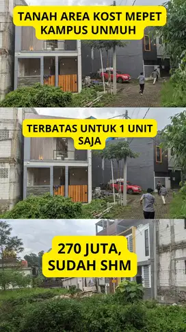 TANAH MEPET KAMPUS UNMUH
