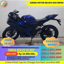 YAMAHA NEW R15 V4 2022 CASH/KREDIT DP CUMA 500RB AJA