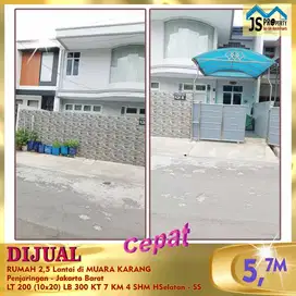DIJUAL RUMAH 2,5 Lantai di MUARA KARANGPenjaringan - Jakarta Barat
