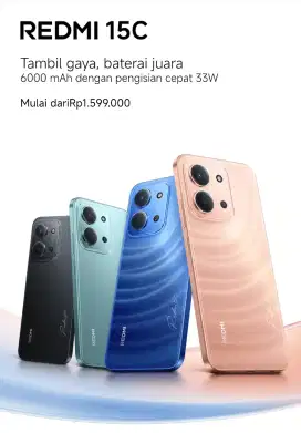 PO REDMI 15C 6/128 GB MIDNIGHT BLACK | SLAVEMUGA PHOCOM