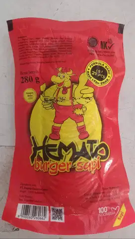 Hemato Burger Sapi Mini 280 Gram Isi 21 Pcs