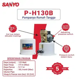 Pompa air SANYO PH 130 B otomatis