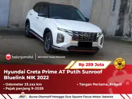 [ WARRANTY ] Hyundai Creta Prime AT Putih Bluelink 2022/2023