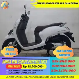 HONDA NEW SCOOPY PRESTIGE 2023 CASH/KREDIT DP MURAH SYARAT MUDAH