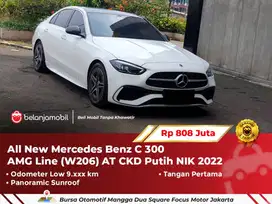 [ LOW KM 9RB ] Mercedes Benz Mercy C 300 C300 AMG AT Putih 2022/2023