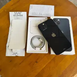 iPhone 13 128GB Black Fullset Second Mulus Garabsi iBox 6 bulan lagi