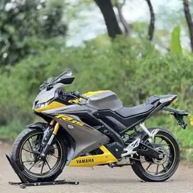 YAMAHA YZF R15 V3 KUNING 2020 KM 800 PERAK PAJAK PANJANG SUPER MULUS