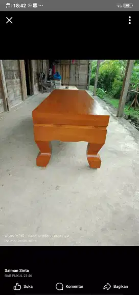 Meja tamu full jati