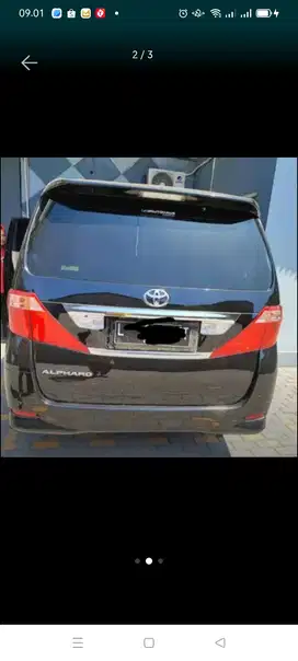 Toyota Alphard 2009 Bensin