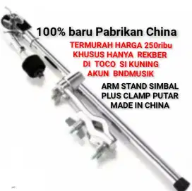 100%br TERMURAH DI TOCO ARM.STAND SIMBAL + CLAMP PUTAR