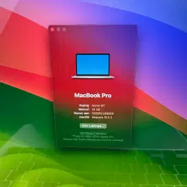 Macbook Pro M1 layar 13 Inch Ram 16 Ssd 512 Silver buat desain