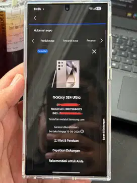 Samsung S24 Ultra garansi juni 2026 resmi