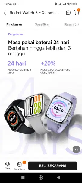 SMARTWATCH XIAOMI READY STOK LENGKAP DI ERAFONE SRIBHAWONO