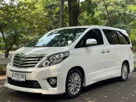 Alphard 2013 S CBU JAPAN putih LOW KM MINT CONDITION CASH