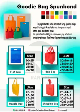 Tas Seminar Spunbond Surabaya Goodie Bag Sablon