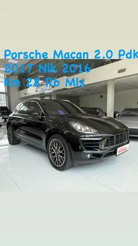 Porsche Macan2.0 Pdk 2017 Nik16 Black on mocca Siap pakai