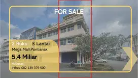 RUKO 3 LANTAI SIAP HUNI STRATEGIS DEKAT KOTA PONTIANAK DAN MEGA MALL