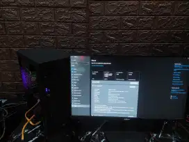 pc desktop core i3 lengkap sama keyboard mekanik