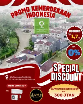 Wartawangsa Residence Khusus Promo Kemerdekaan Cukup Booking 1,7Jt All